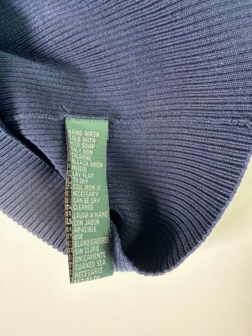 Lauren Ralph Lauren rib-knit turtleneck elbow sleeve, XL - Picture 3 of 5